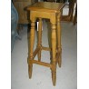 Oak bar stool with turned legs by Moinat SA – Antiques and home décor