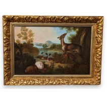 Tableau "Biche canards et lapins"