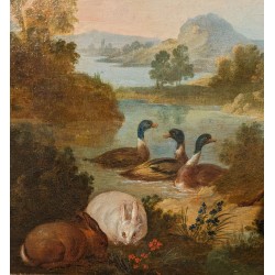 Tableau \"Biche canards et lapins\"