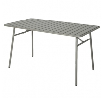 Table de jardin Jurata en fer gris clair