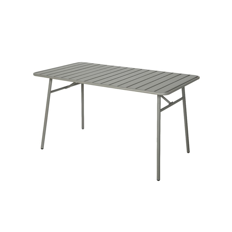 Table de jardin Jurata en fer gris clair