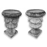 Paire de vasques à guirlandes hautes