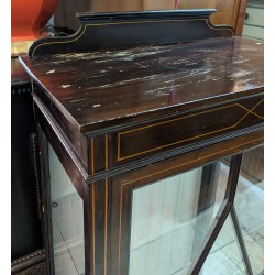 English mahogany display cabinet