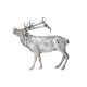 Cerf en argent