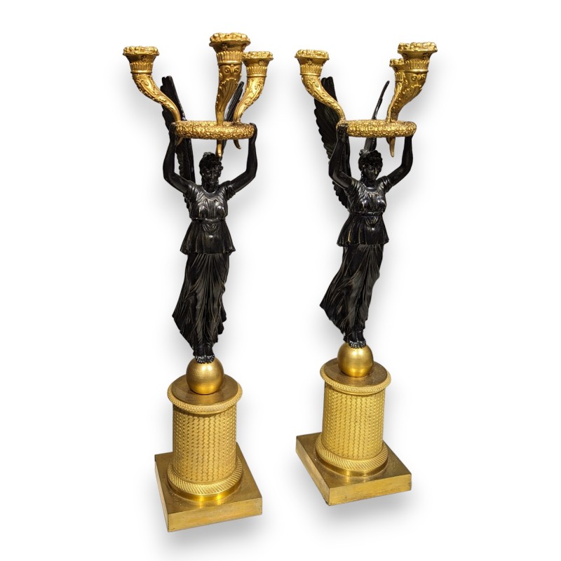 A pair of candelabra in the Thomire style