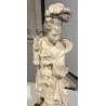 Okimono "Femme à la fleur"