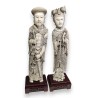 Paire d'Okimono "Couple"