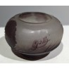Petit vase boule mauve signé GALLÉ