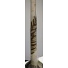 Green single-flower vase signed GALLÉ