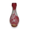 Vase soliflore rouge signé GALLÉ