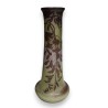 Large purple elephant-foot vase, signed GALLÉ