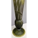 Grand vase à talon vert signé GALLÉ