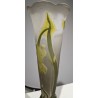Large green-footed vase signed GALLÉ