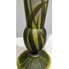 Large green-footed vase signed GALLÉ