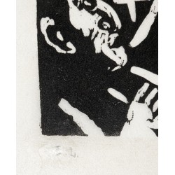 Lithograph entitled ‘Angel’, signed Emil NOLDE 09