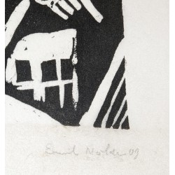 Lithograph entitled ‘Angel’, signed Emil NOLDE 09
