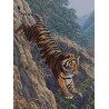 Tableau \"Tigre, le saut de la foi\" signé SHARROCK