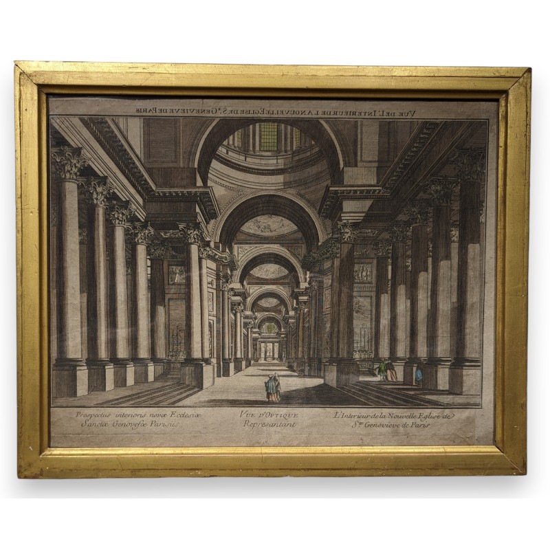 Engraving: ‘View of St Genevieve’s Church’