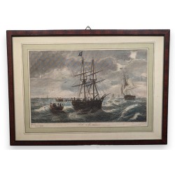 Gravure "Pêche à la morue"