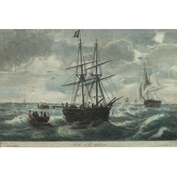 Gravure "Pêche à la morue"
