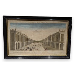 Gravure "Vue de la place de Petersbourg"