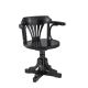 Fauteuil de commissaire de bord, tout noir