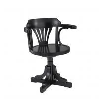 Fauteuil de commissaire de bord, tout noir