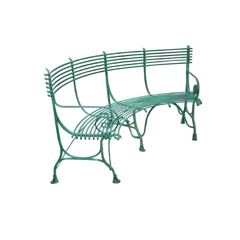 Banc courbe modèle Arras en fer forgé
