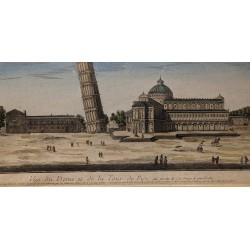 Engraving: ‘View of the Tower of Pisa’