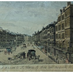 Gravure "Eglise de St. Marie Londres"