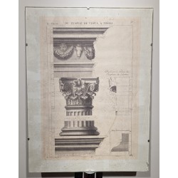 Paire de gravures "Eléments d'architecture"
