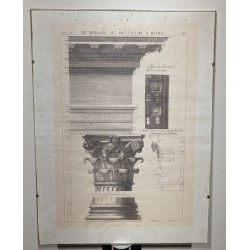 Paire de gravures "Eléments d'architecture"