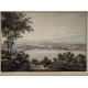 Gravure "Vue de Genève depuis Cologni"