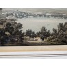 Gravure "Vue de Genève depuis Cologni"
