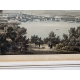 Gravure "Vue de Genève depuis Cologni"