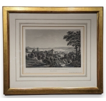 Gravure "Vue de Lausanne"