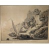 Engraving: ‘View of the St Saphorin Waterfall’