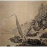 Engraving: ‘View of the St Saphorin Waterfall’