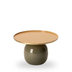 Table bout de canapé Yanna Nude/kaki