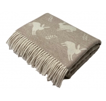 Plaid Wildlife Hare coloris Fauve