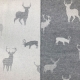 Plaid Wildlife Stag coloris Gris