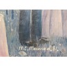 Tableau \"La comédie humaine\" signé MC. MERMOD