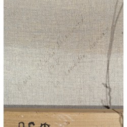 Tableau \"La comédie humaine\" signé MC. MERMOD
