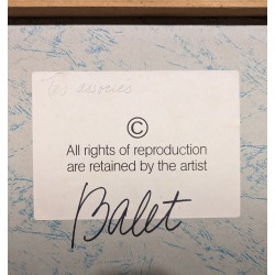 Tableau \"Les associés\" signé BALET
