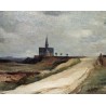 Tableau \"Eglise\" signé BRESSLER
