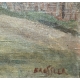 Tableau "Eglise" signé BRESSLER