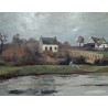 Tableau \"Au bord de l\'étang\" signé BRESSLER 39