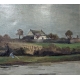 Tableau "Au bord de l'étang" signé BRESSLER 39