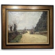 Tableau "Route en automne" signé BRESSLER 28