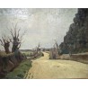 Tableau \"Route en automne\" signé BRESSLER 28